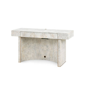 Sloane Desk / Light Gray Burl-Blue Hand Home