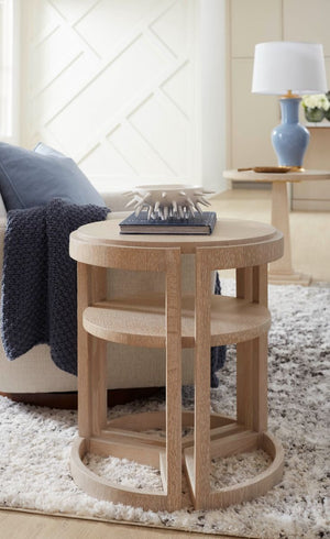 Mateo Side Table / Sand-Blue Hand Home