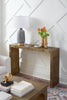 Hollis Console Table / Antique Brass-Blue Hand Home