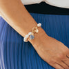 Blue & White Pearl Bracelet-Blue Hand Home