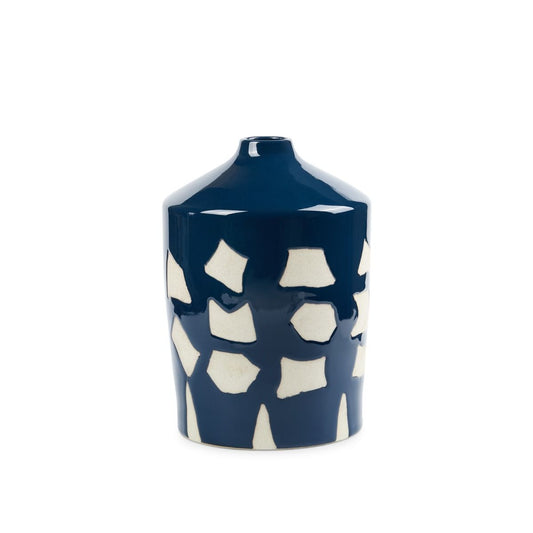 Taylor Vase / Deep Blue and White-Villa & House-Blue Hand Home