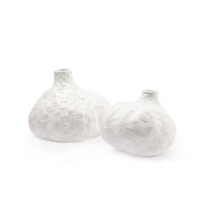 Tamarindo Small Vase / Blanc de Chine-Villa & House-Blue Hand Home