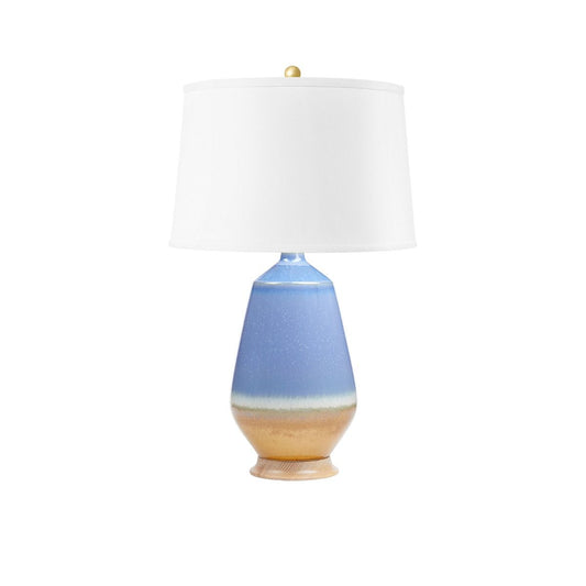 Tupelo Lamp / Light Blue & Brown-Villa & House-Blue Hand Home