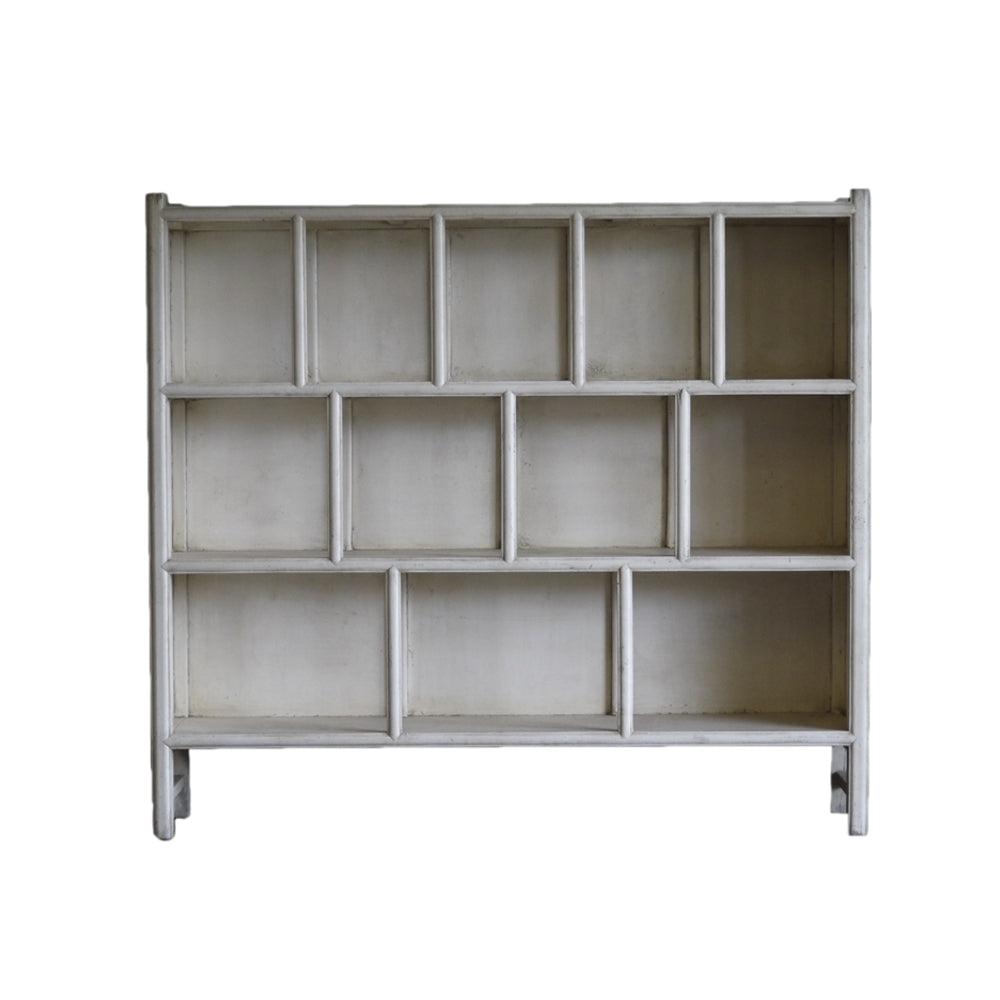 Reedition Elm Shelves In White-Organic Restoration-Blue Hand Home