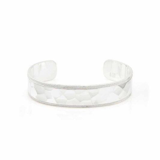 Anna Beck Hammered Cuff - Silver-Anna Beck Jewelry-Blue Hand Home