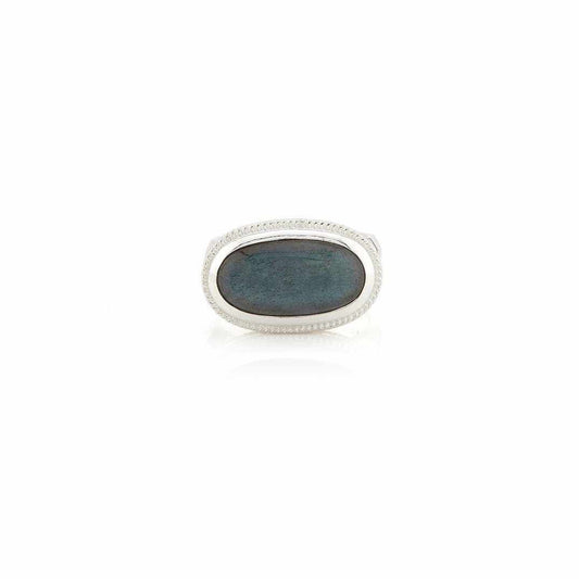 Anna Beck Labradorite Cocktail Ring - Silver-Anna Beck Jewelry-Blue Hand Home