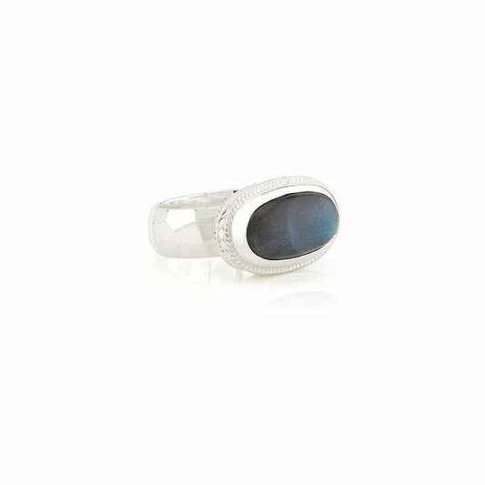 Anna Beck Labradorite Cocktail Ring - Silver-Anna Beck Jewelry-Blue Hand Home