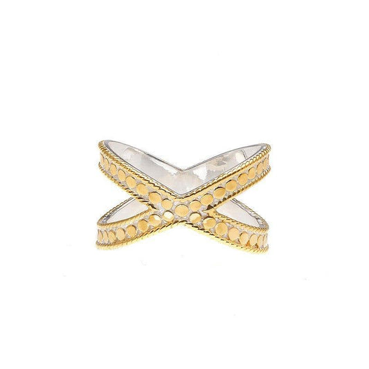 Anna Beck Single Cross Ring - Gold-Anna Beck Jewelry-Blue Hand Home