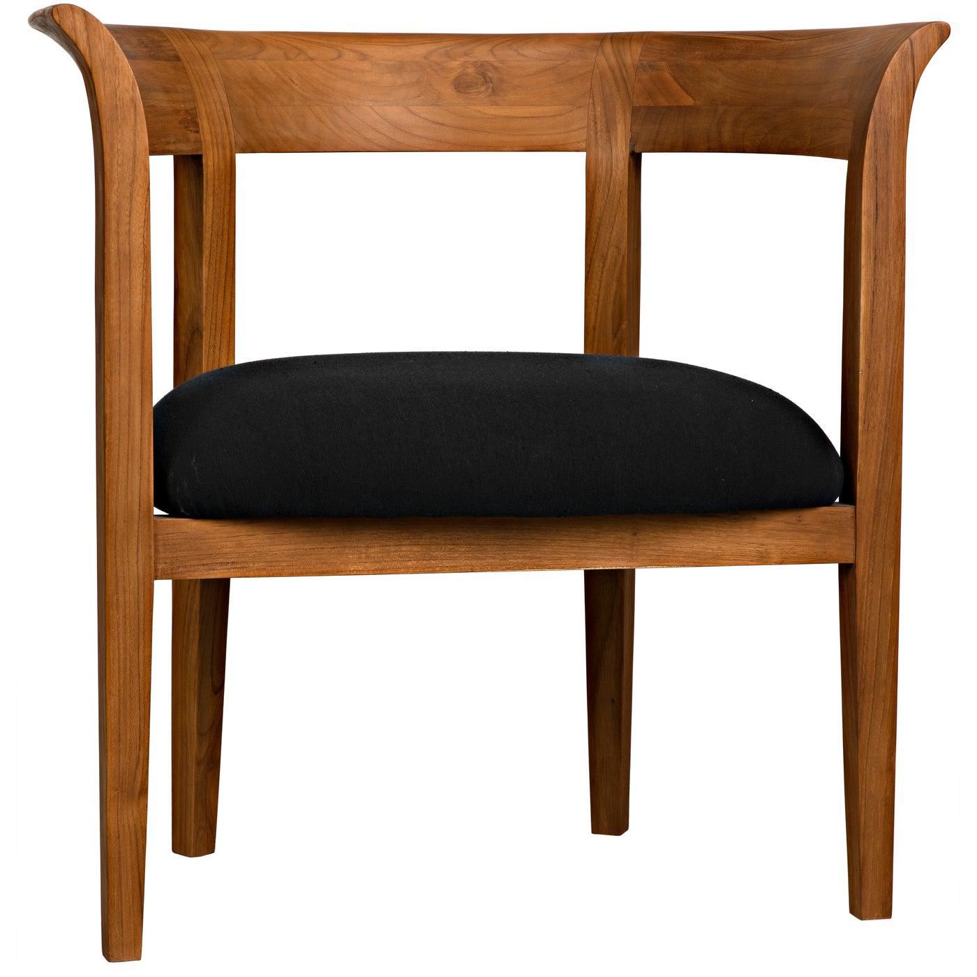 Webster Club Chair, Teak-Noir Furniture-Blue Hand Home