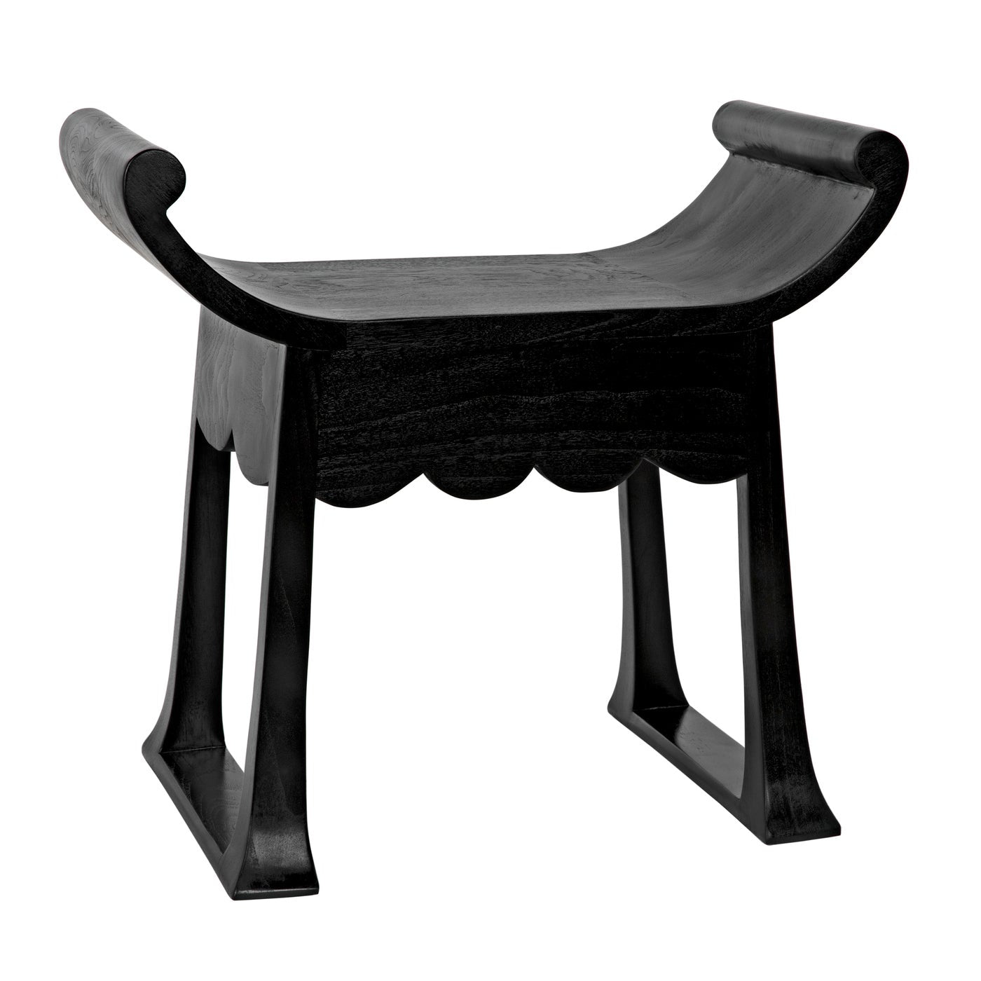 Wey Stool, Charcoal Black-Noir Furniture-Blue Hand Home