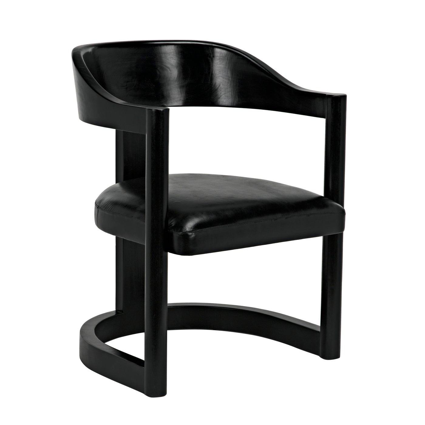 Mccormick Chair, Charcoal Black-Noir Furniture-Blue Hand Home