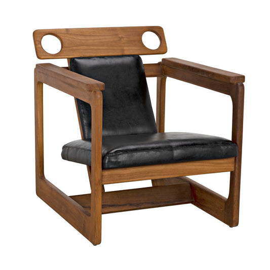 Buraco Relax Chair, Teak-Noir Furniture-Blue Hand Home