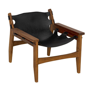 Nomo Chair, Teak with Leather-Noir Furniture-Blue Hand Home