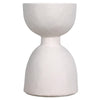 Noir Furniture Hourglass Stool, White Fiber Cement-Noir Furniture-Blue Hand Home