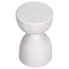 Noir Furniture Hourglass Stool, White Fiber Cement-Noir Furniture-Blue Hand Home