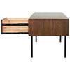 Noir Algeron Desk w/ Metal-Noir Furniture-Blue Hand Home