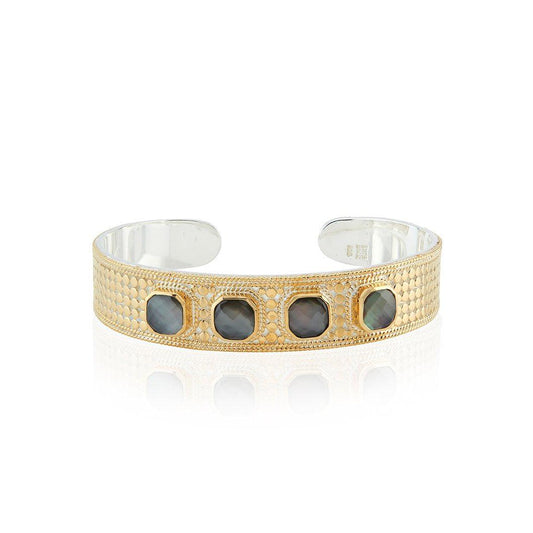 Anna Beck Grey Quartz Multi-Stone Cuff-Anna Beck Jewelry-Blue Hand Home