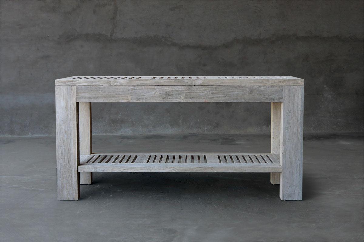 Reclaimed Teak Outdoor Console-Organic Restoration-Blue Hand Home