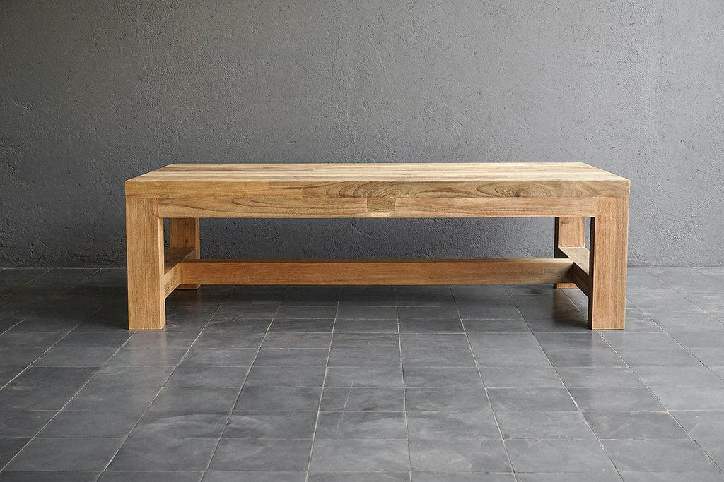 Reclaimed Teak Outdoor Cocktail Table-Organic Restoration-Blue Hand Home