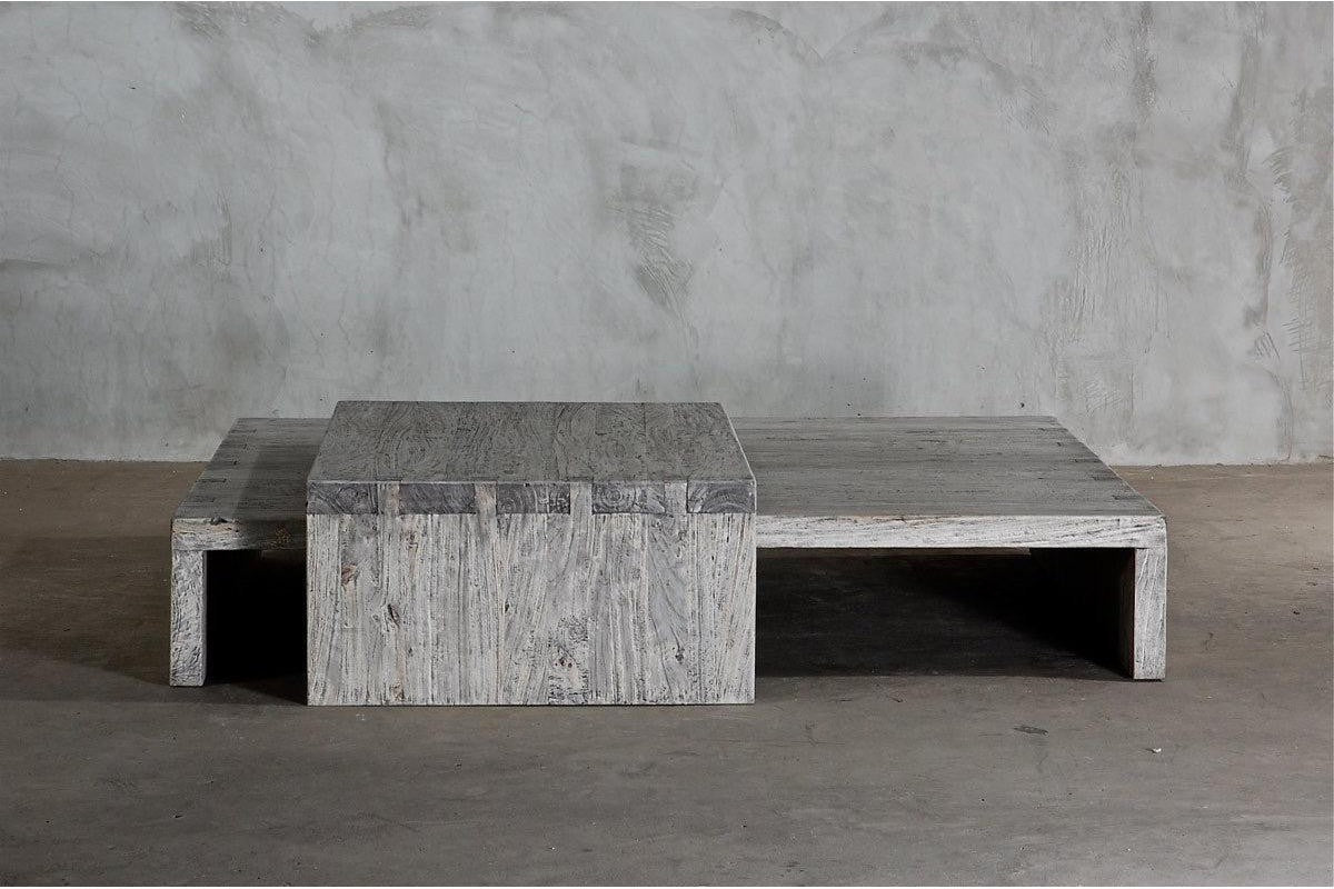 Reclaimed Elm Tiered Dovetail Coffee Table-Organic Restoration-Blue Hand Home