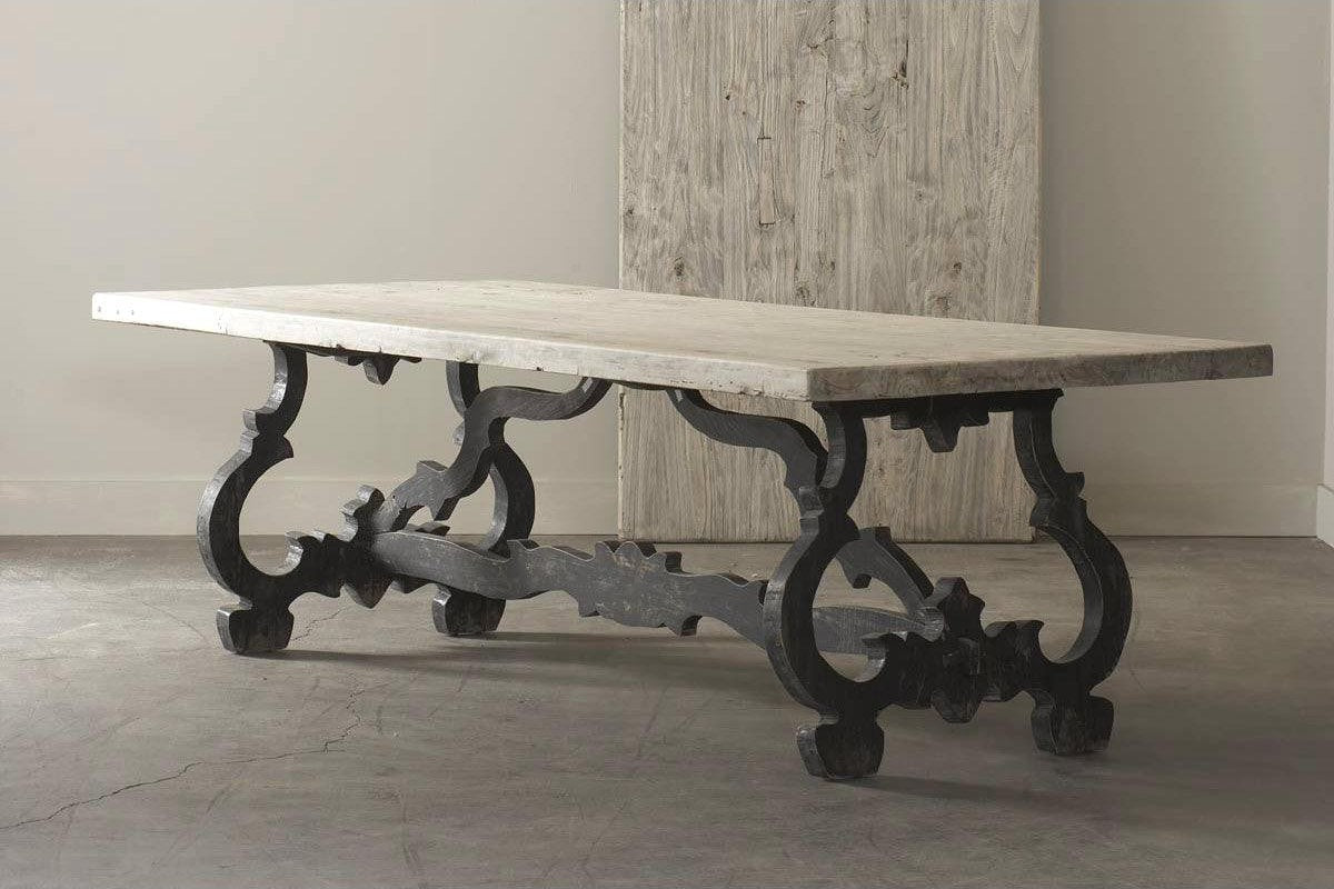 Reclaimed Elm Baroque Dining Table-Organic Restoration-Blue Hand Home