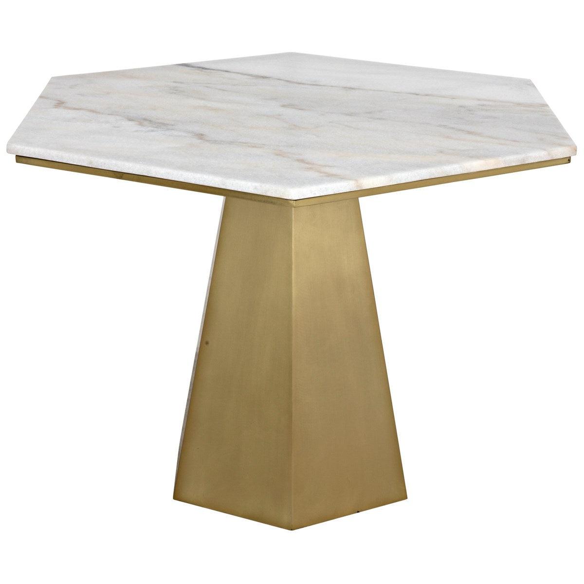 Noir Furniture Demetria Table, Metal and Quartz-Noir Furniture-Blue Hand Home