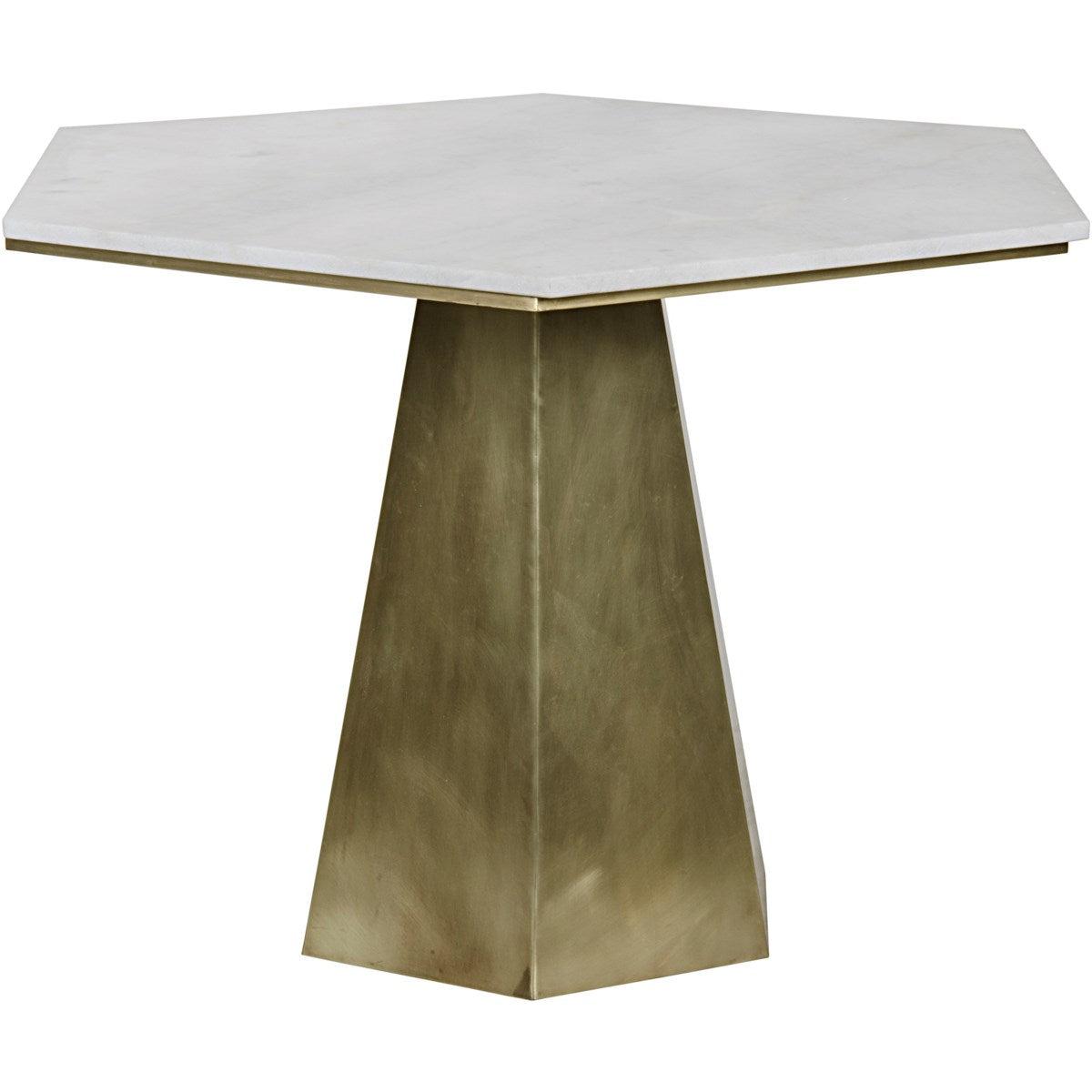 Noir Furniture Demetria Table, Metal and Quartz-Noir Furniture-Blue Hand Home