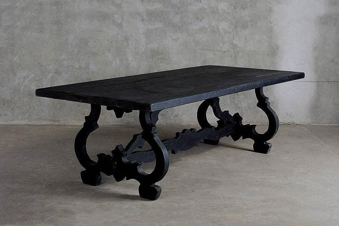 Reclaimed Elm Baroque Dining Table-Organic Restoration-Blue Hand Home