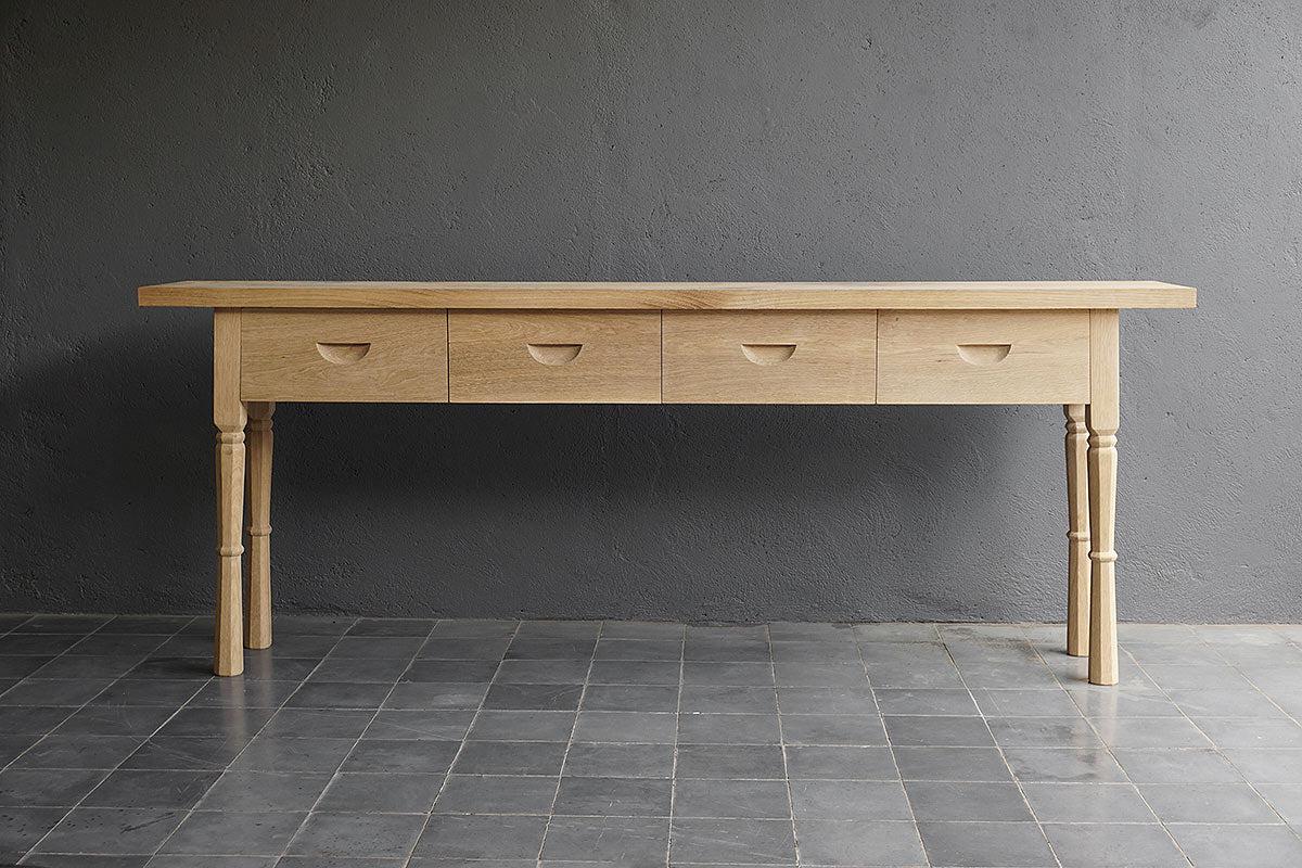 Oak French Console-Organic Restoration-Blue Hand Home