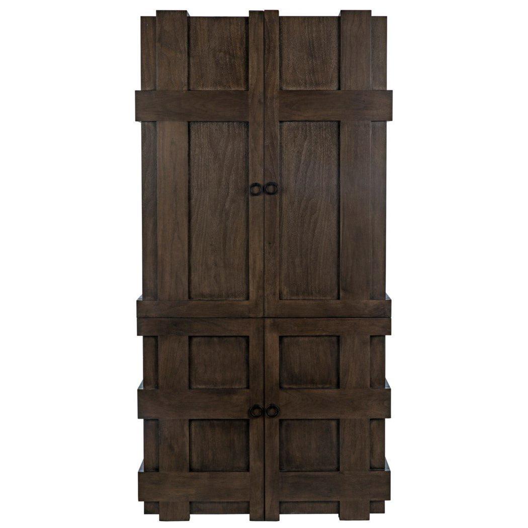 Bilbao Armoire, Walnut-CFC Furniture-Blue Hand Home