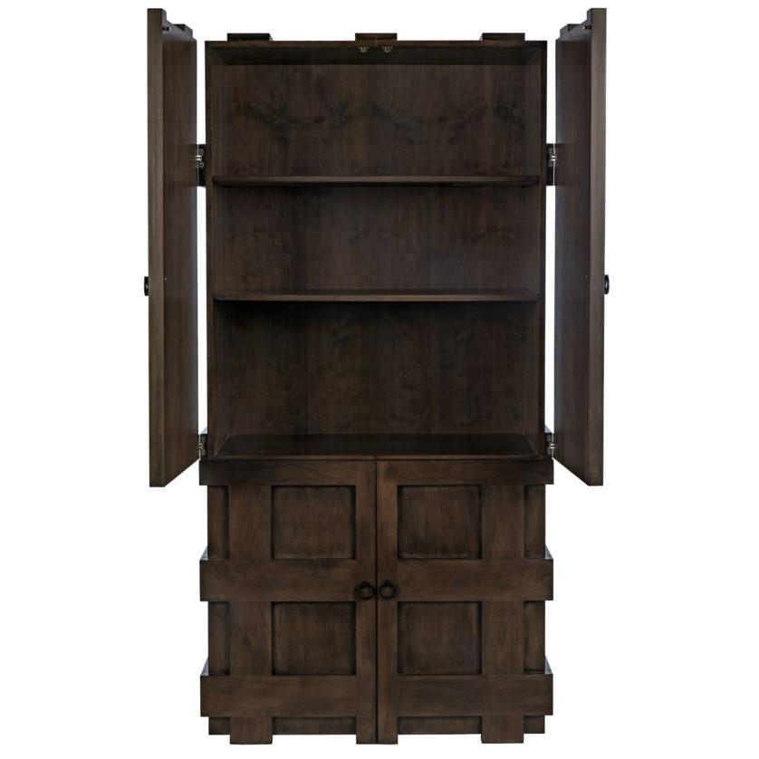 Bilbao Armoire, Walnut-CFC Furniture-Blue Hand Home