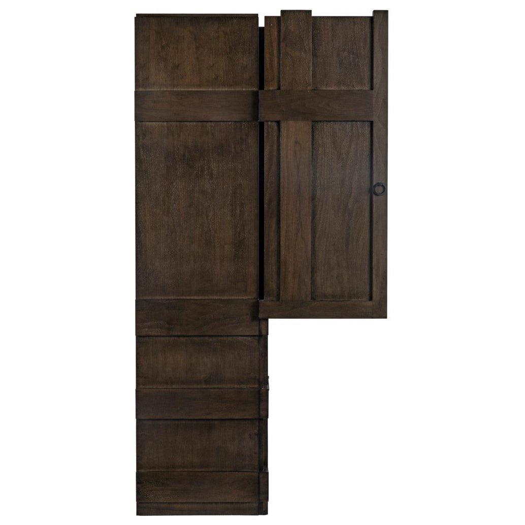 Bilbao Armoire, Walnut-CFC Furniture-Blue Hand Home