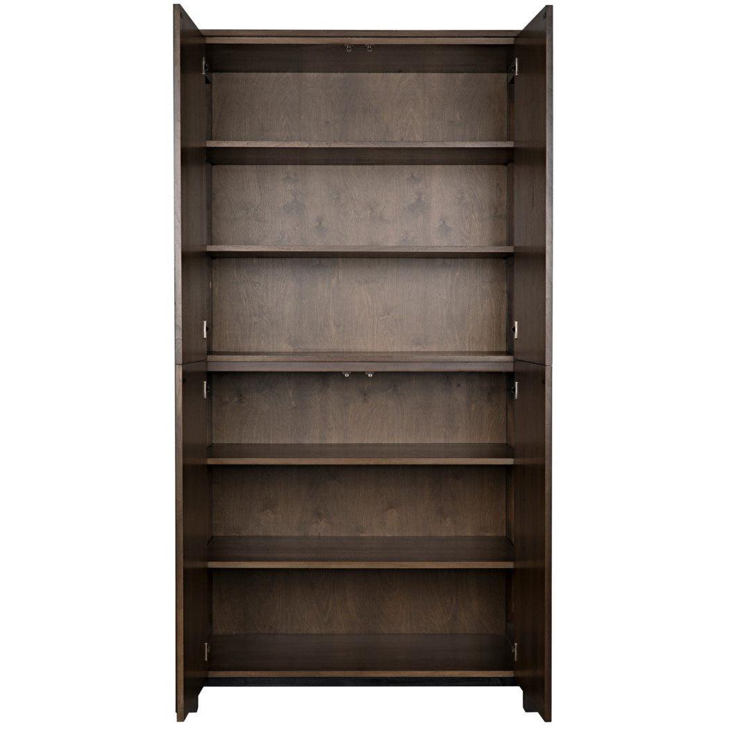 Labyrinth Armoire, Walnut/Steel Trim-CFC Furniture-Blue Hand Home