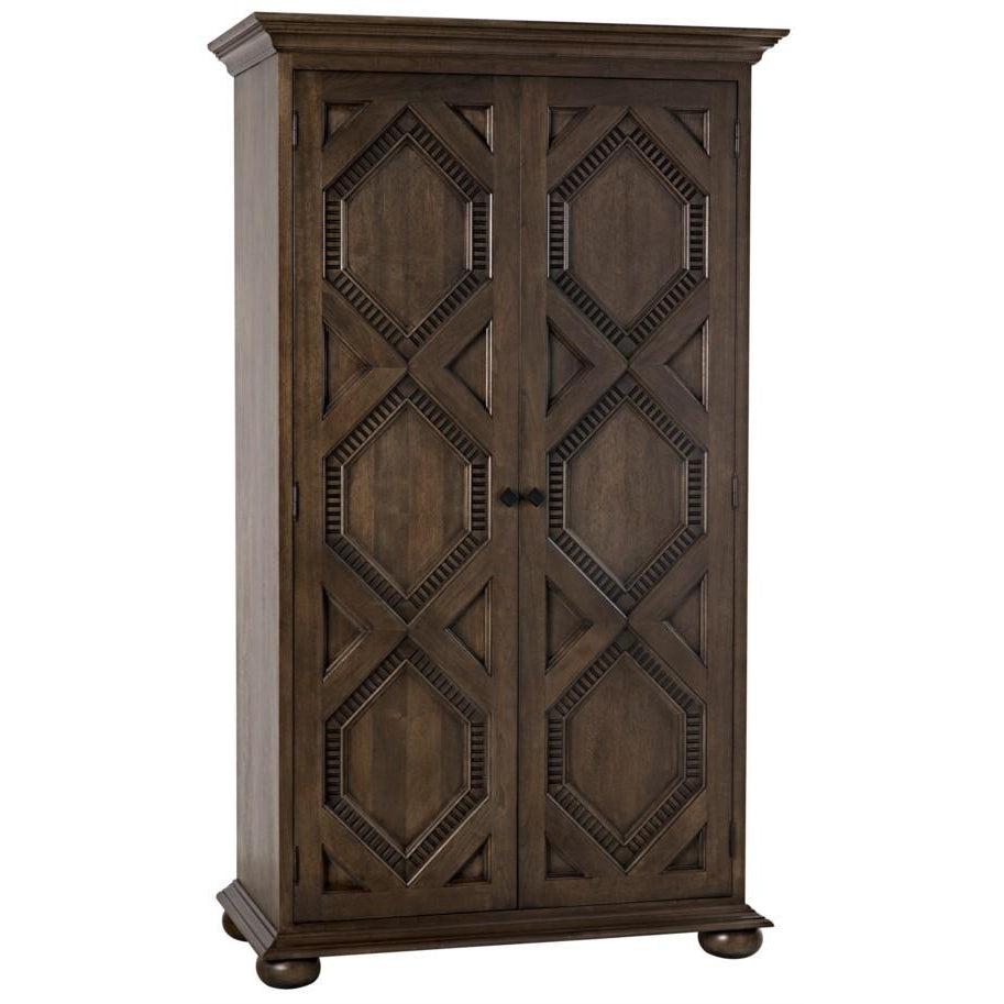 Diamond Armoire, Walnut-CFC Furniture-Blue Hand Home