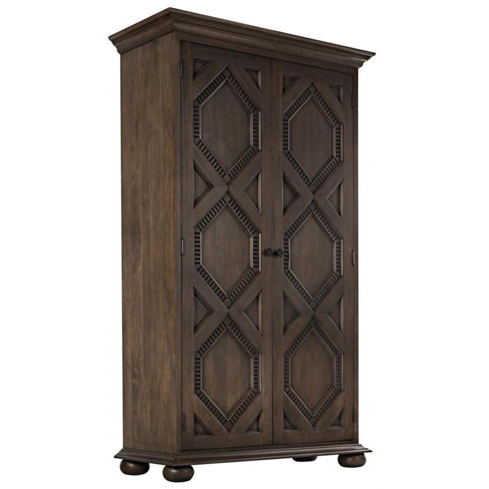 Diamond Armoire, Walnut-CFC Furniture-Blue Hand Home