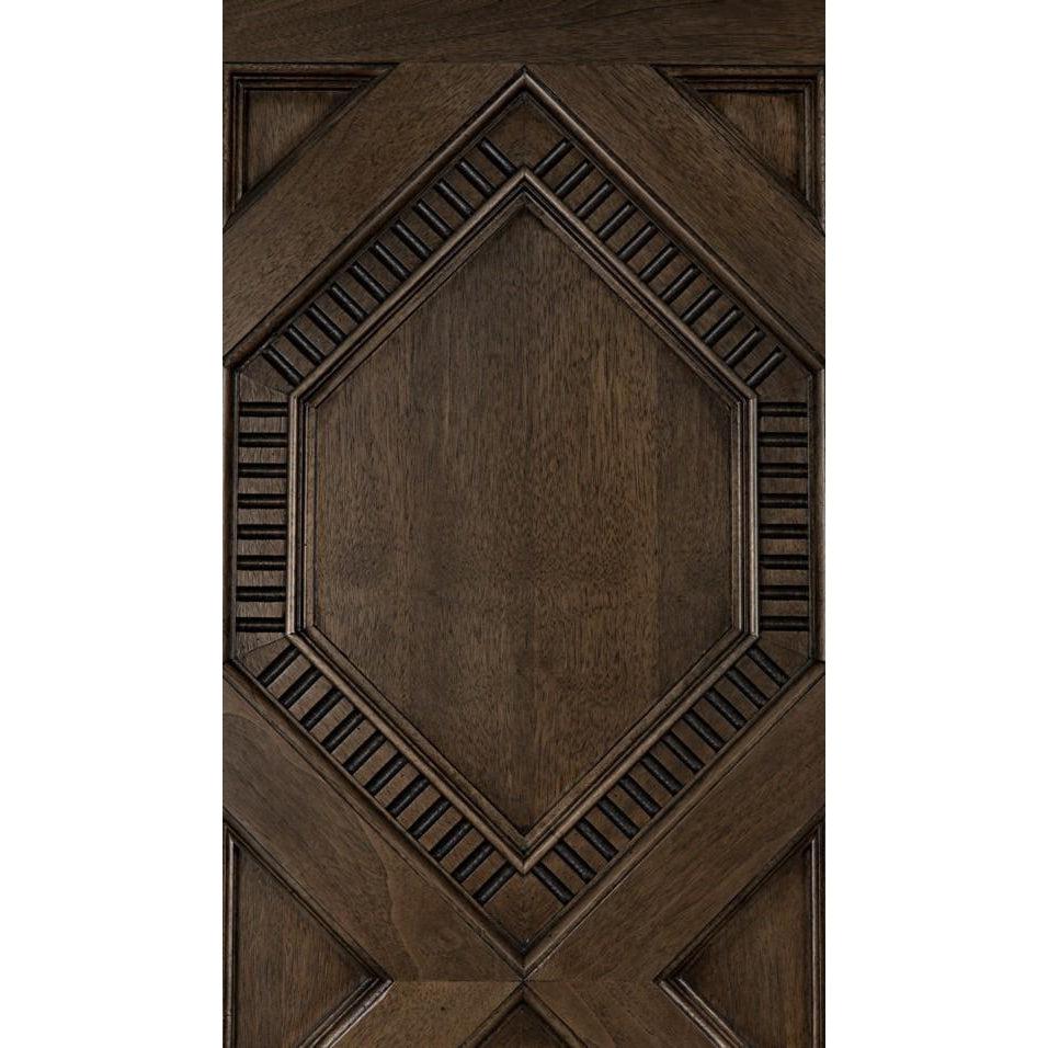 Diamond Armoire, Walnut-CFC Furniture-Blue Hand Home