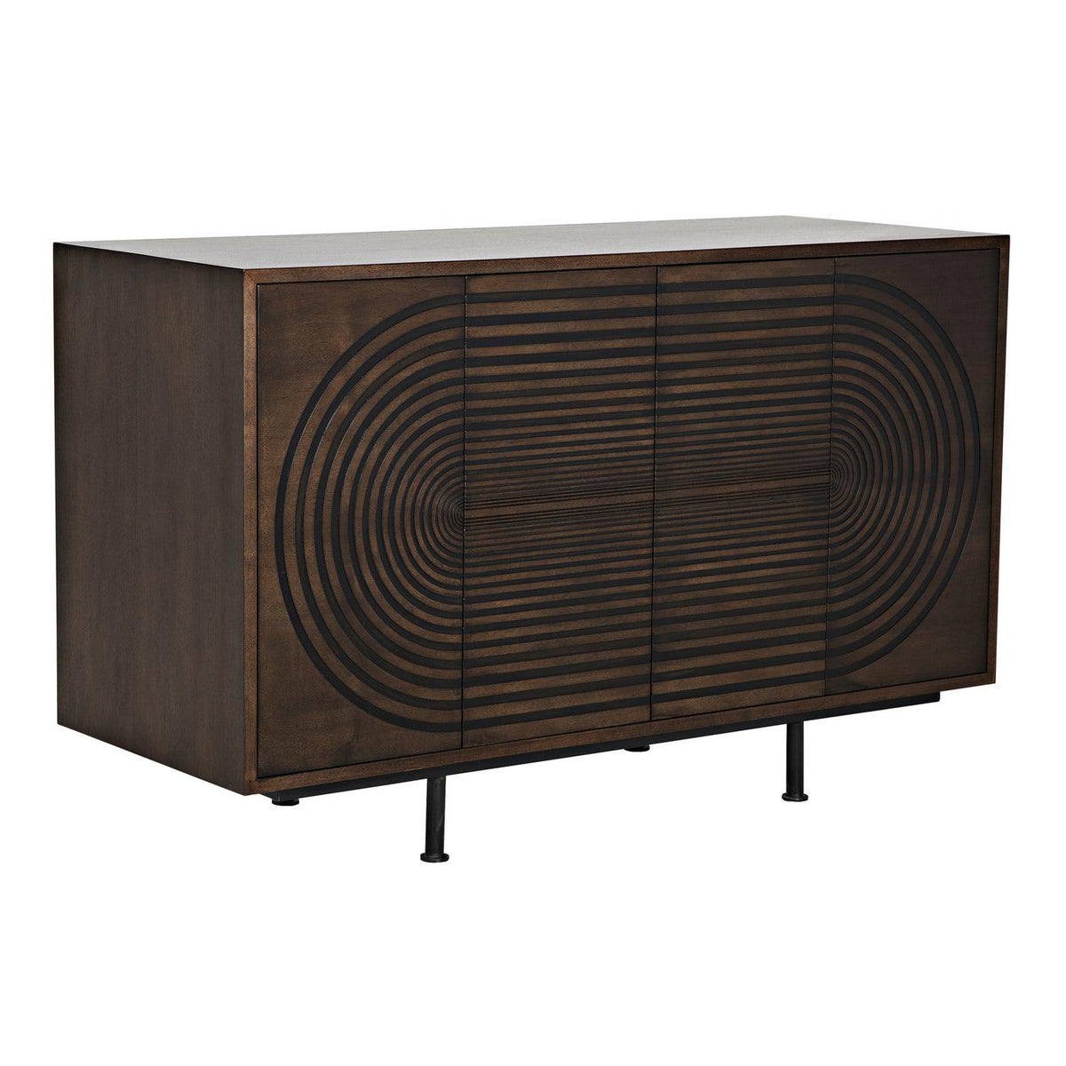 Ascot Credenza, Walnut Veneer-CFC Furniture-Blue Hand Home