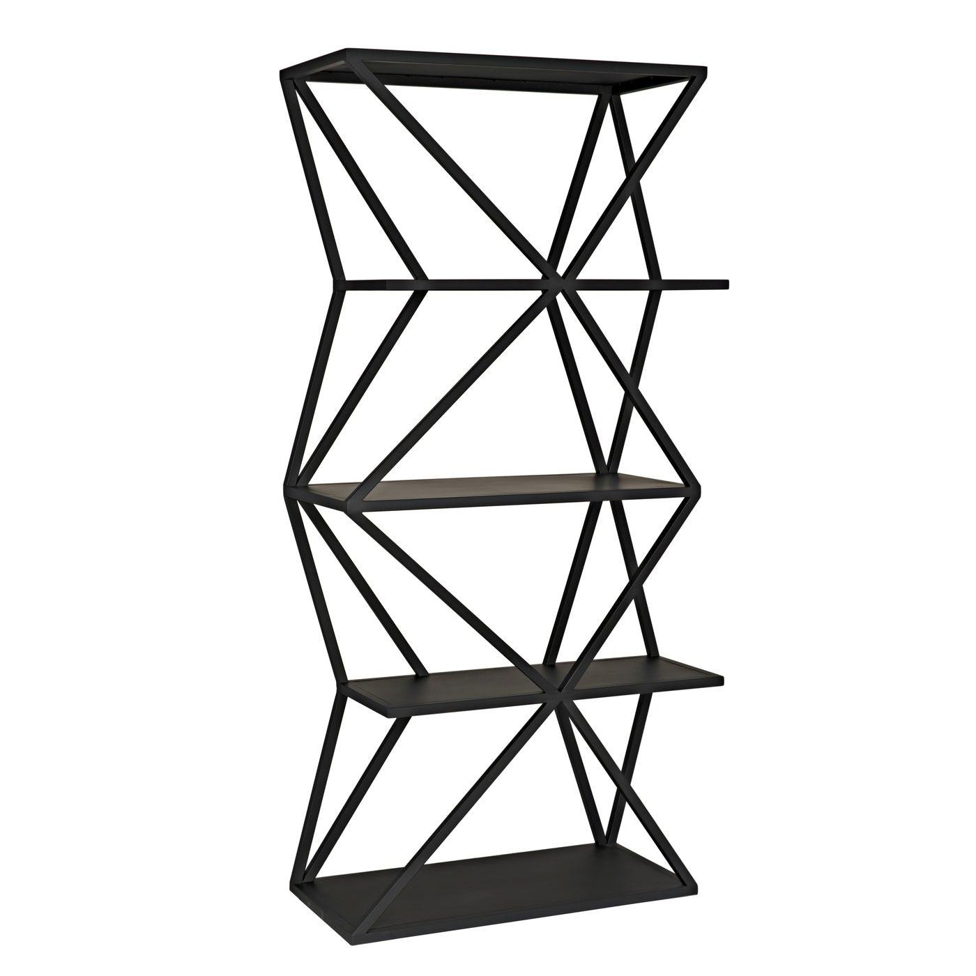 Sutro Shelf, Black Steel-Noir Furniture-Blue Hand Home