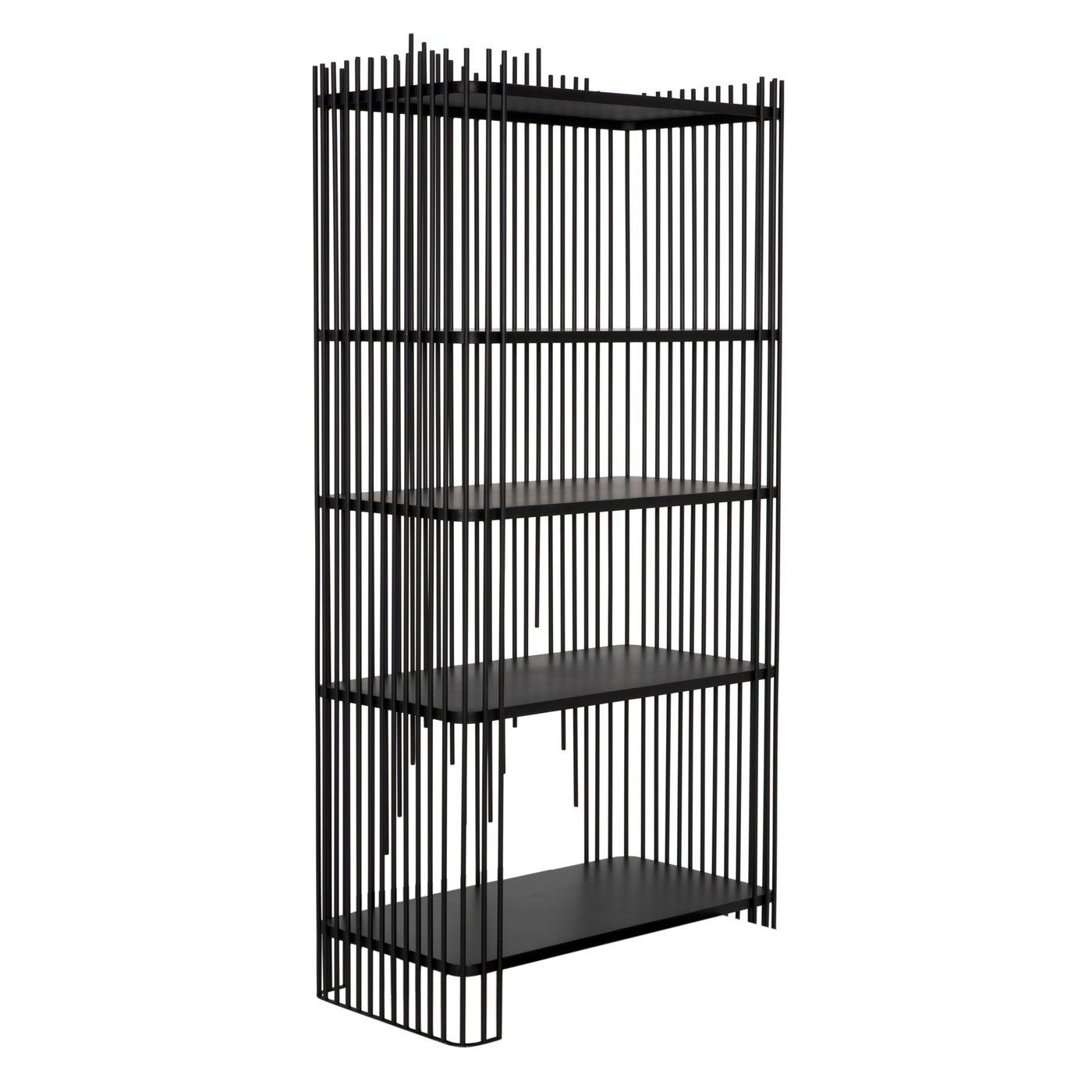 Mila Bookcase-Noir Furniture-Blue Hand Home