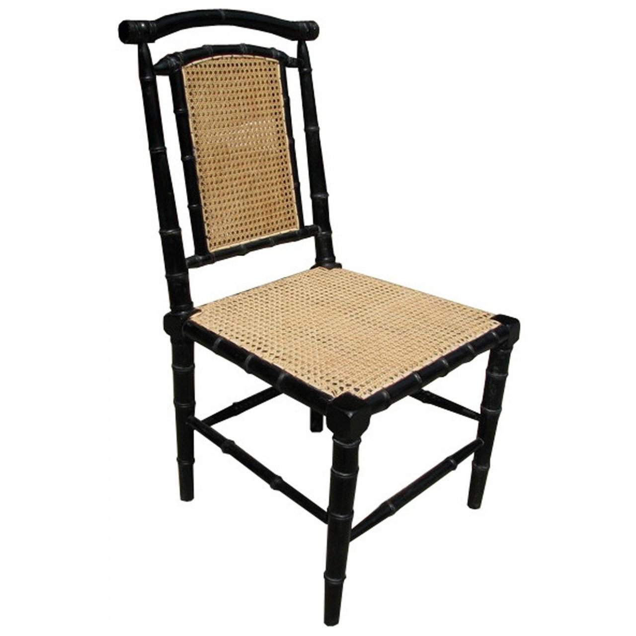 Black discount bamboo chair