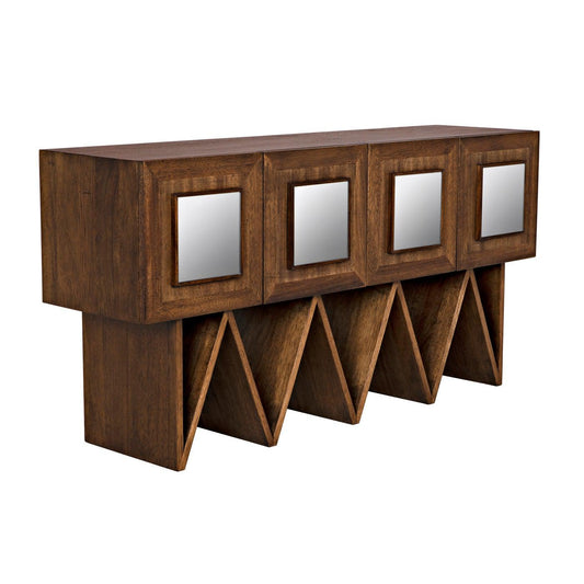 Jean-Michel Sideboard, Dark Walnut with Mirror-Noir Furniture-Blue Hand Home