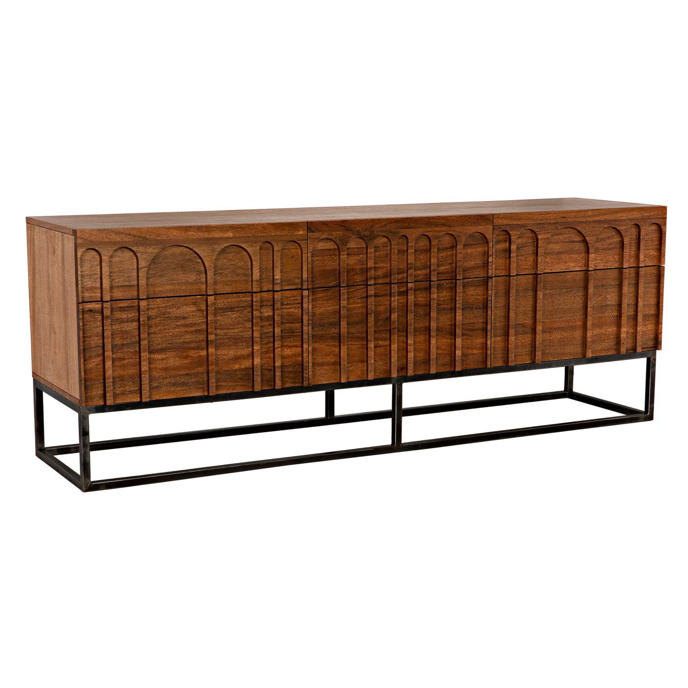 Noir Casanova Sideboard, Dark Walnut-Noir Furniture-Blue Hand Home