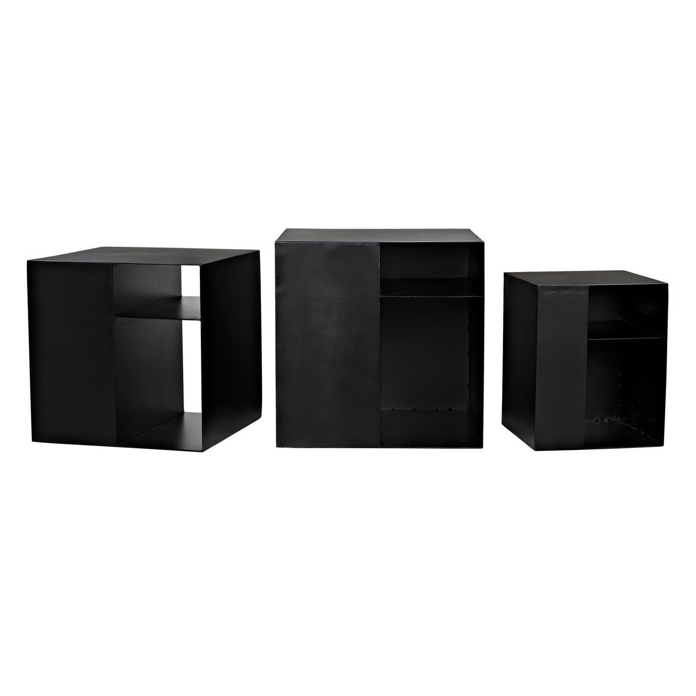 Gropius Cubes-Noir Furniture-Blue Hand Home