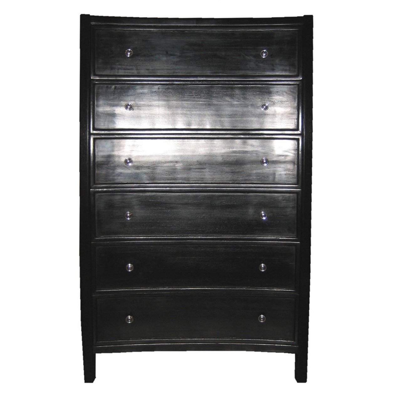 Black fashion tall boy drawers