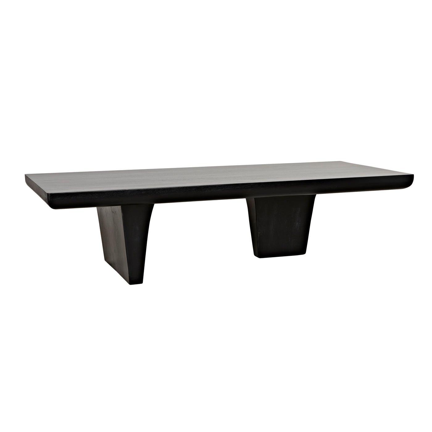 Noir Ward Coffee Table, Hand Rubbed Black-Noir Furniture-Blue Hand Home