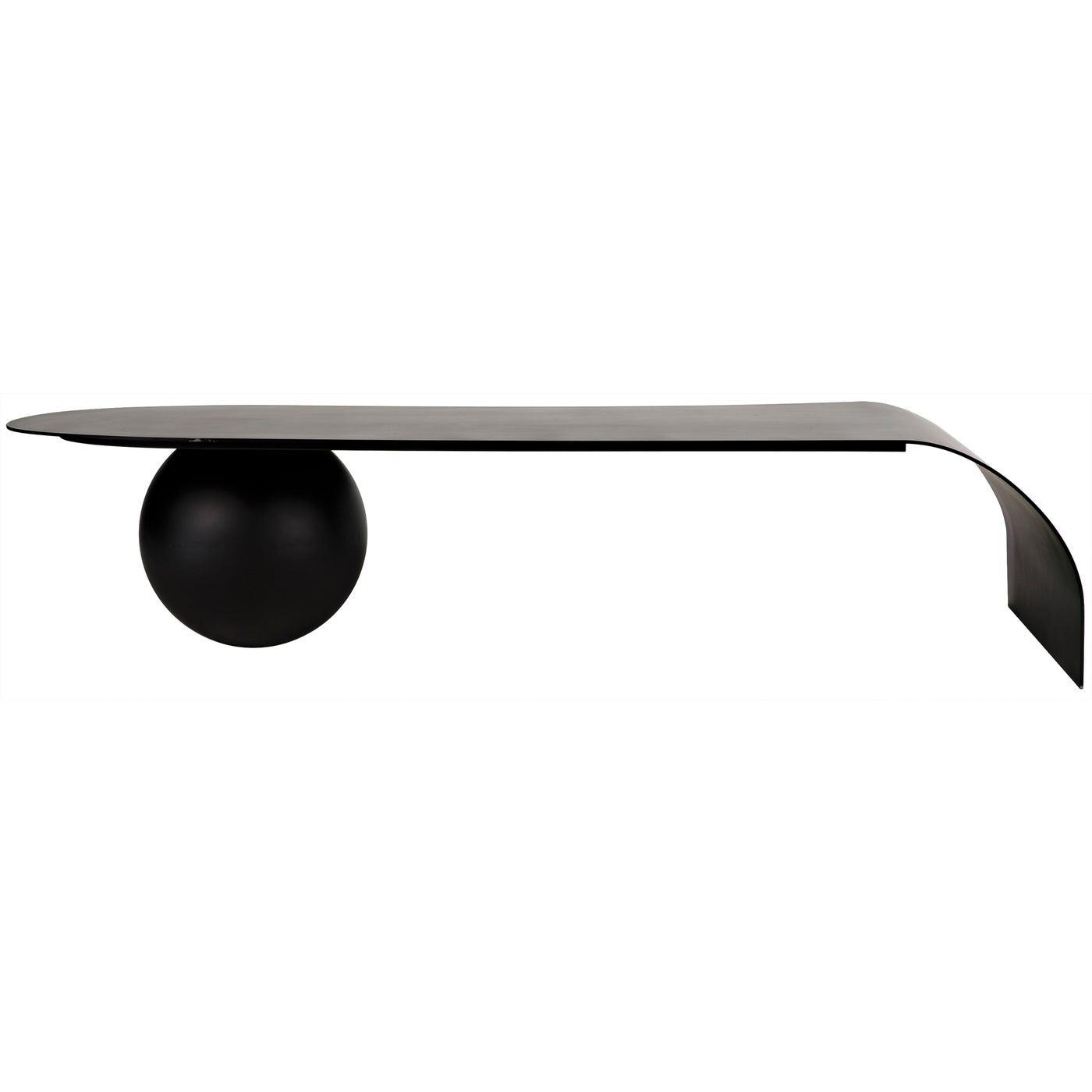 Noir Rosario Coffee Table, Black Steel-Noir Furniture-Blue Hand Home