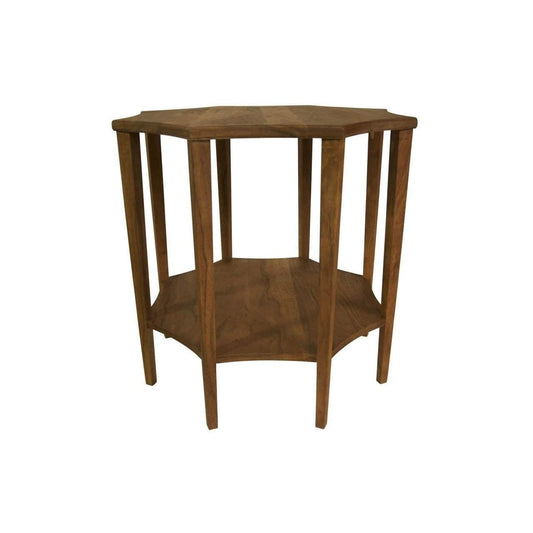 Noir Ariana Side Table, Dark Walnut-Noir Furniture-Blue Hand Home