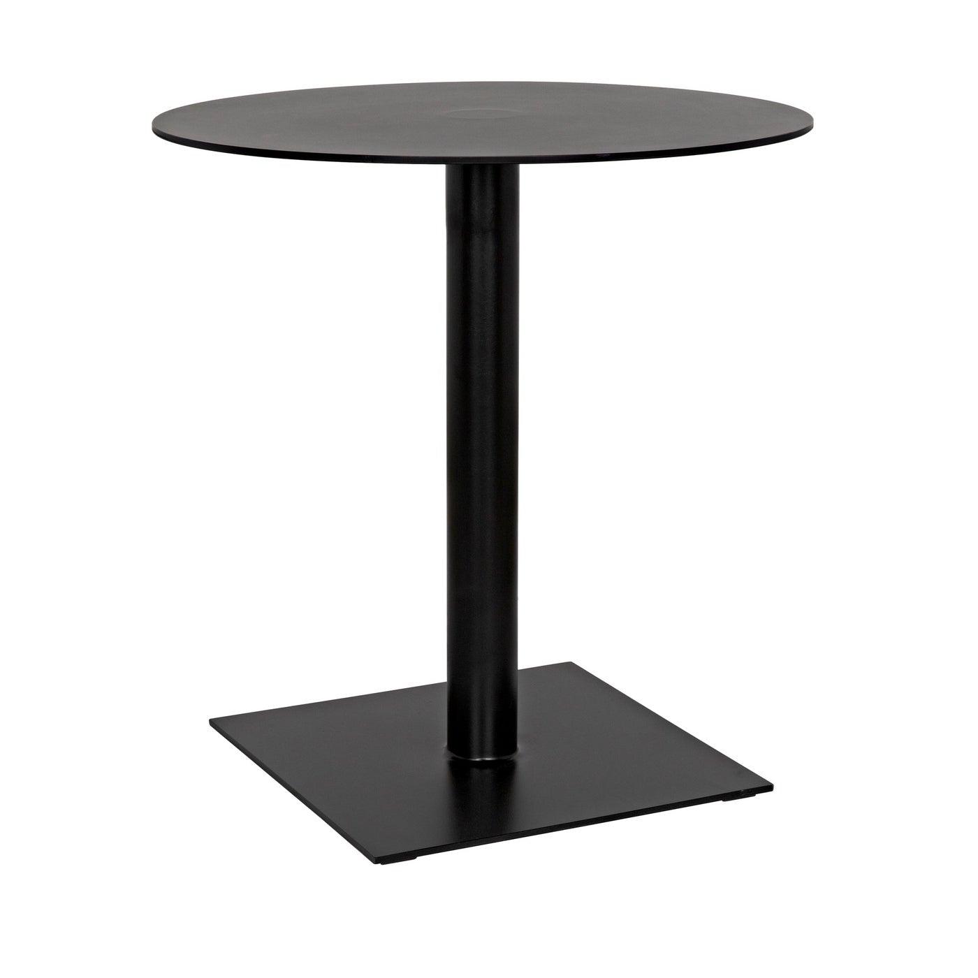 Mies Side Table, Black Steel-Noir Furniture-Blue Hand Home