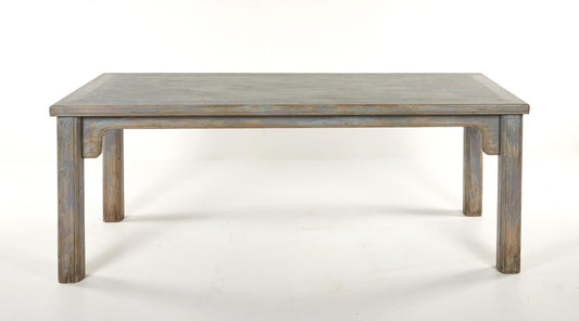 Sienna Dining Table/Desk in Antique Grey Blue-Olde Door Company-Blue Hand Home