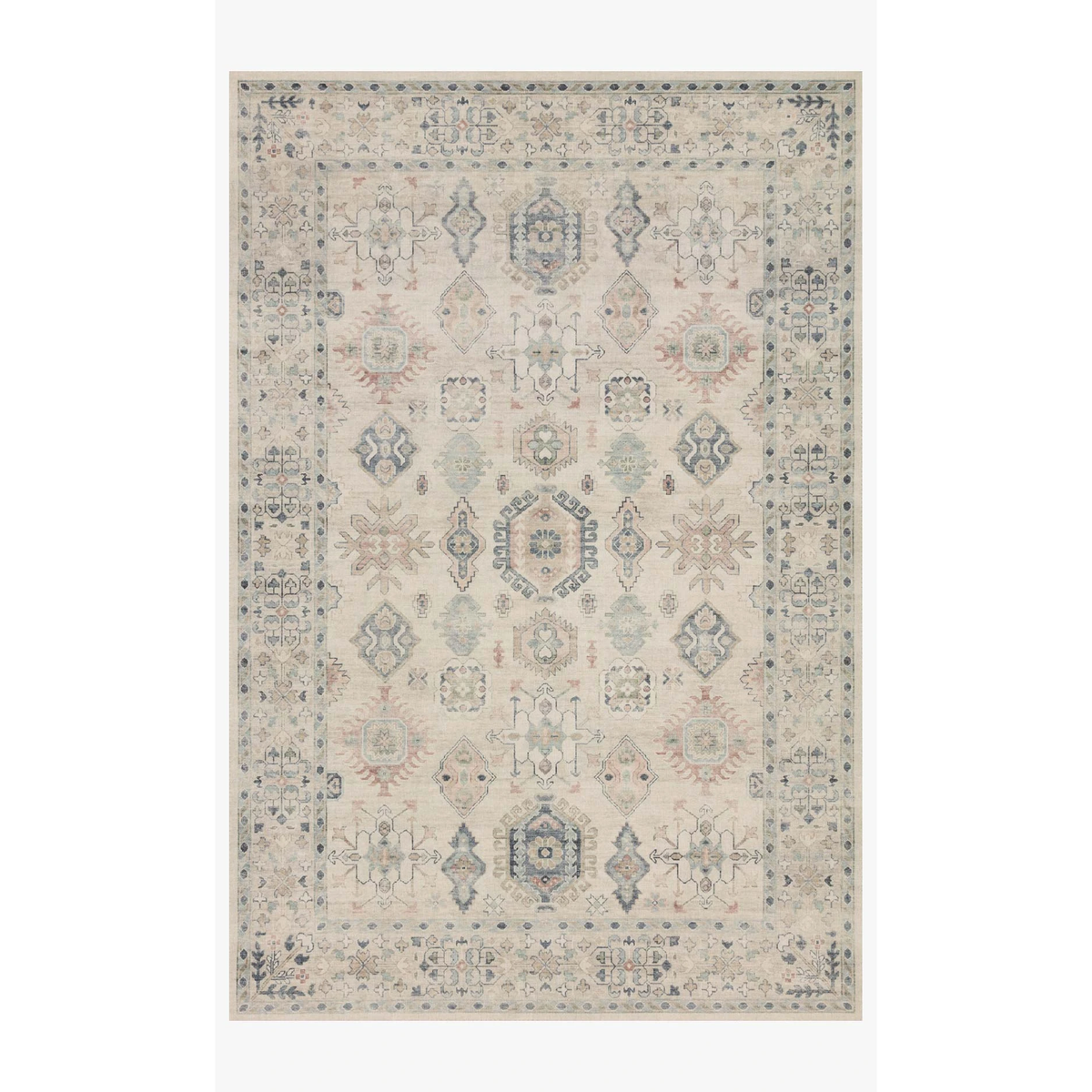 Hathaway Rug by Loloi - HTH-04 Beige/Multi-Loloi Rugs-Blue Hand Home